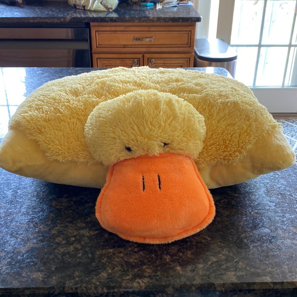 Yellow duck pillow pet